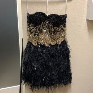 Sherri Hill strapless mini dress size 12